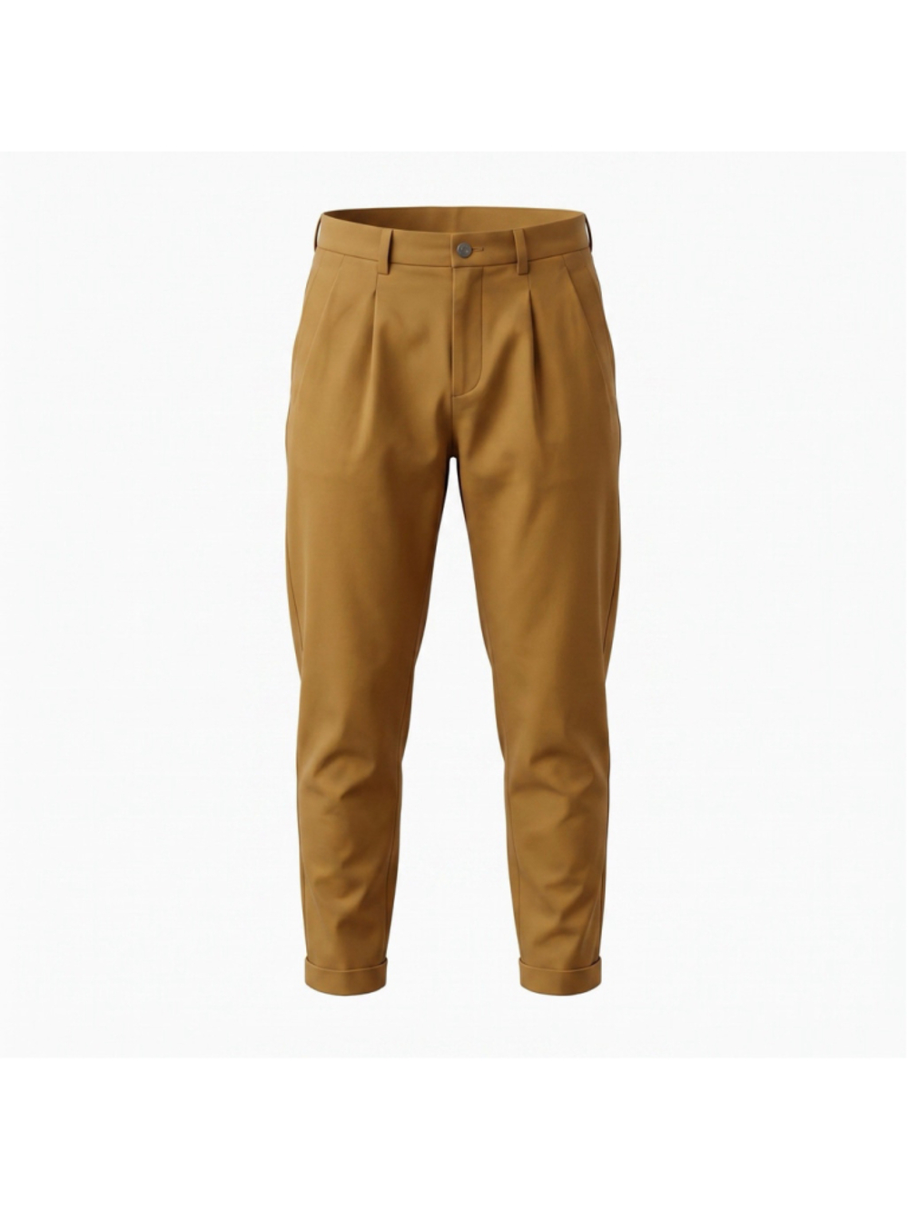 VRST Limitless Canvas Athletic Tapered Pants Brown Spic Pleated Front Mens 34x34